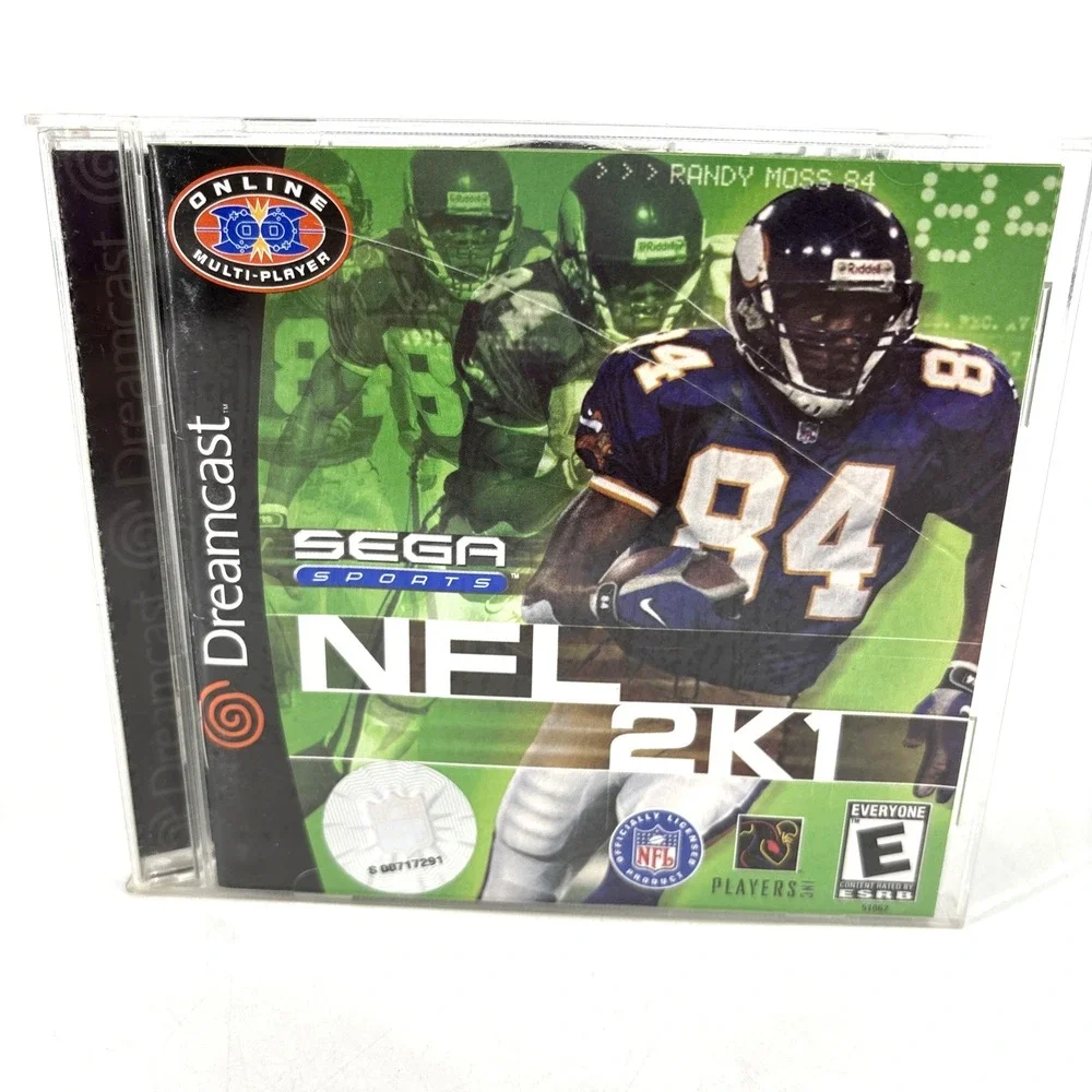 NFL 2K1‎ Sega Dreamcast Football Game 2000 Jewel Case